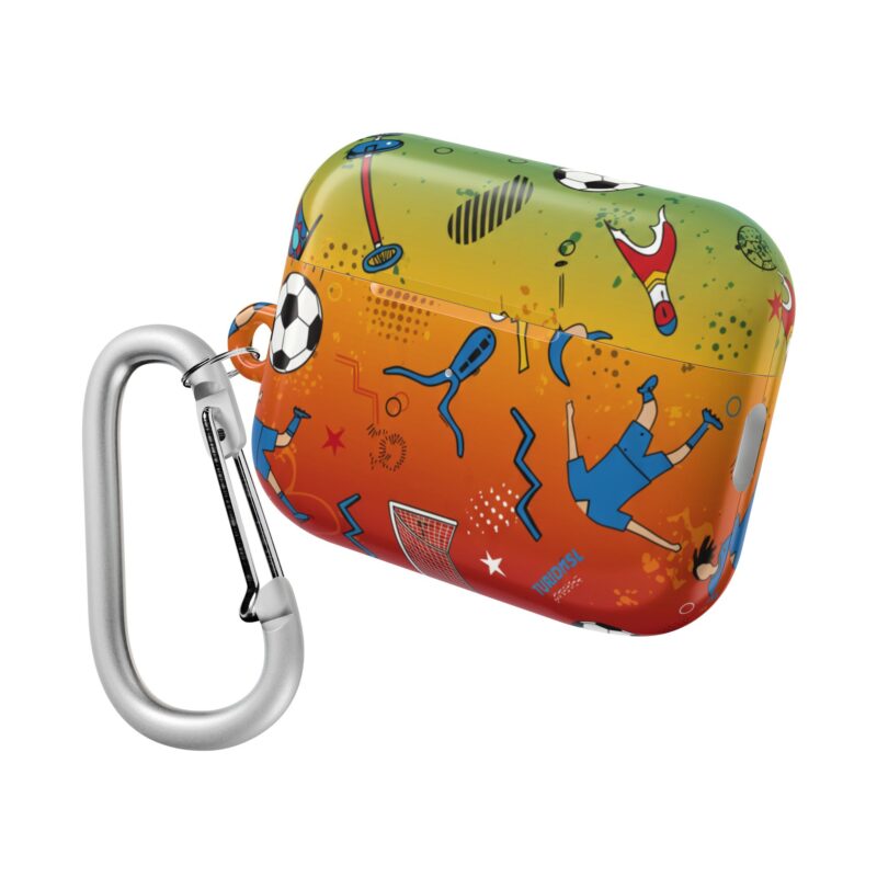 Vibrant Soccer AirPod Case | Sporty Design for Music Lovers, Unique Gift for Kids, Trendy Accessory for Athletes, Perfect for [...] - Image 7