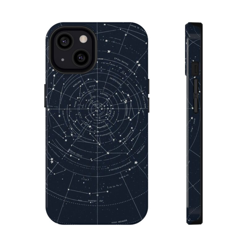 Astrology Impact-Resistant Phone Case - Cosmic Star Map Design