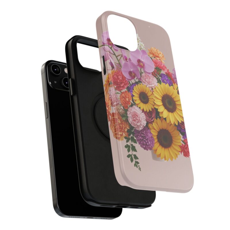 Floral Impact-Resistant Phone Case - Vibrant Sunflowers & Orchids - Image 120