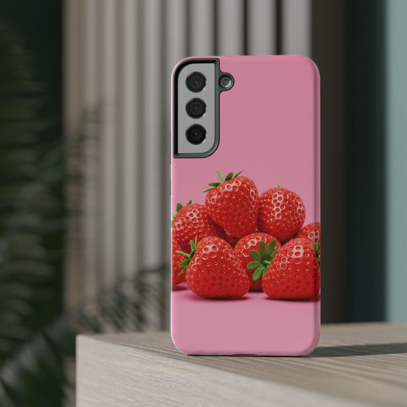 Strawberry Pink Impact-Resistant Phone Case - Cute Summer Vibe - Image 59