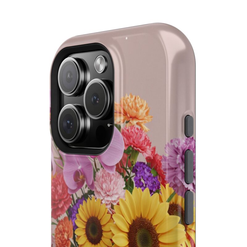 Floral Impact-Resistant Phone Case - Vibrant Sunflowers & Orchids - Image 132
