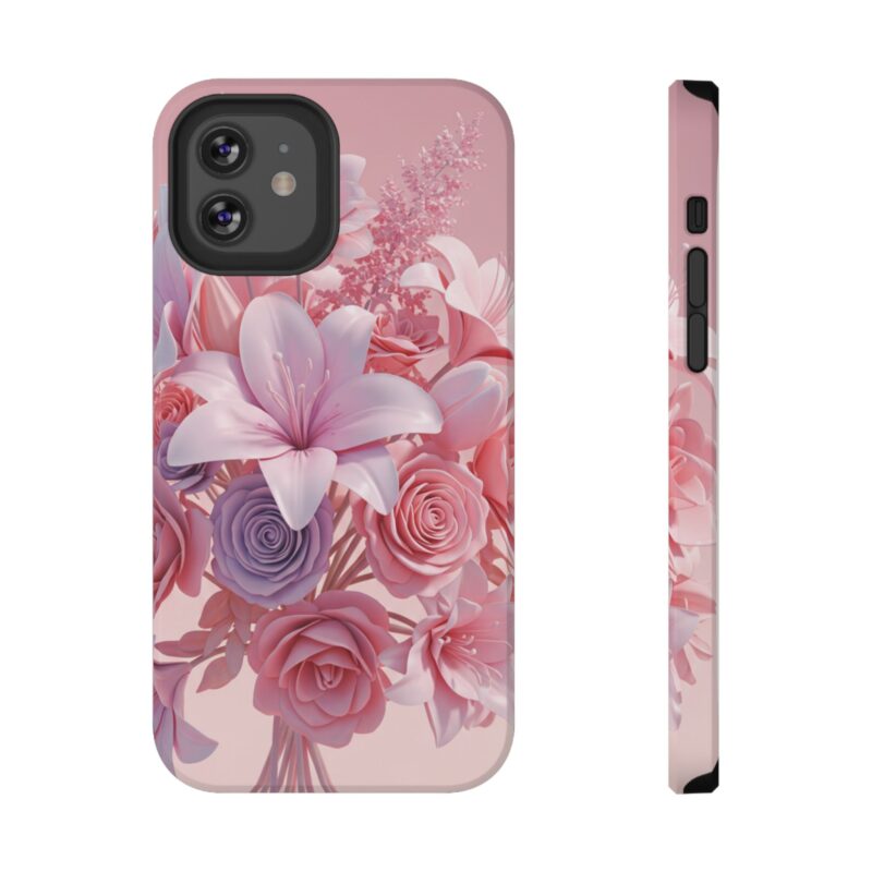 Floral Impact-Resistant Phone Case - Vibrant Pink Flower Design - Image 43