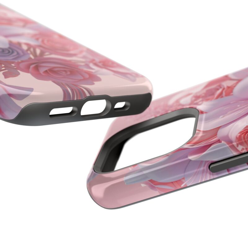 Floral Impact-Resistant Phone Case - Vibrant Pink Flower Design - Image 75