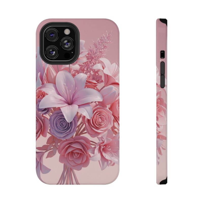 Floral Impact-Resistant Phone Case - Vibrant Pink Flower Design - Image 49