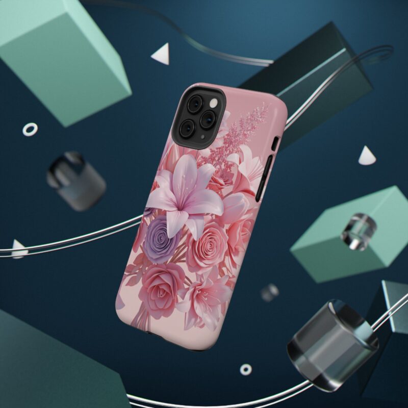 Floral Impact-Resistant Phone Case - Vibrant Pink Flower Design - Image 34