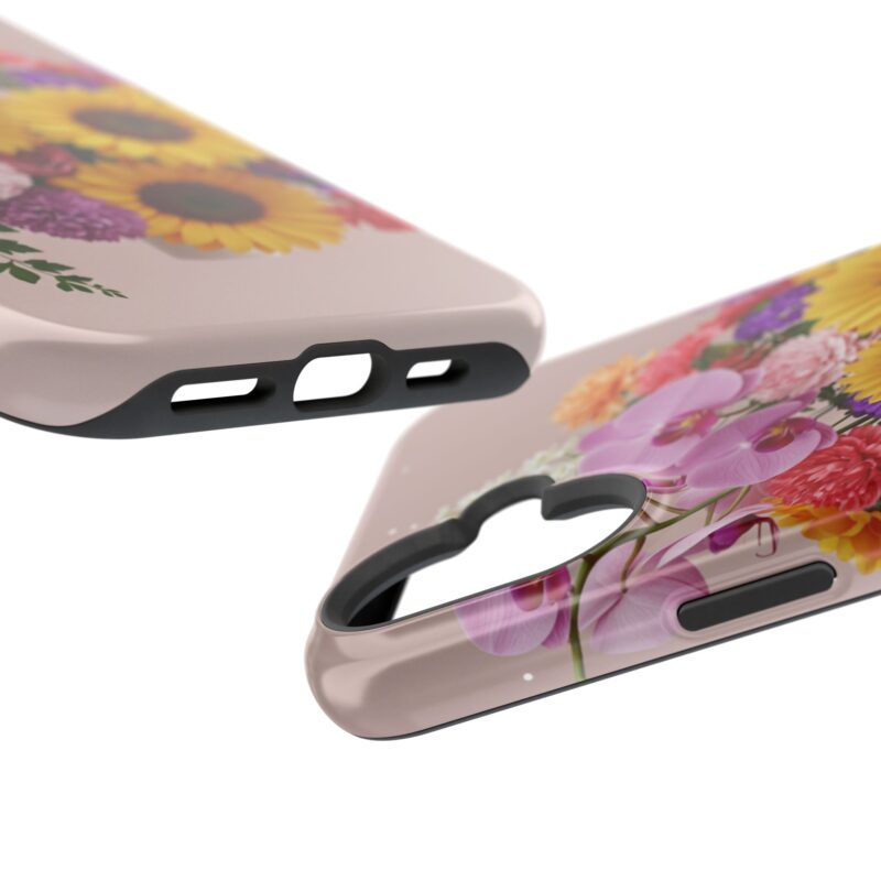 Floral Impact-Resistant Phone Case - Vibrant Sunflowers & Orchids - Image 155