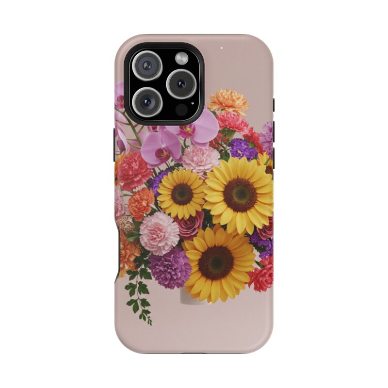 Floral Impact-Resistant Phone Case - Vibrant Sunflowers & Orchids - Image 141