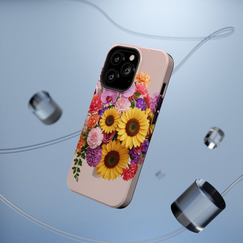 Floral Impact-Resistant Phone Case - Vibrant Sunflowers & Orchids - Image 15
