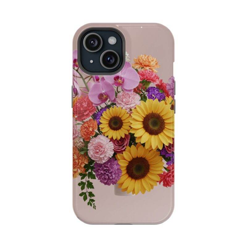 Floral Impact-Resistant Phone Case - Vibrant Sunflowers & Orchids - Image 65