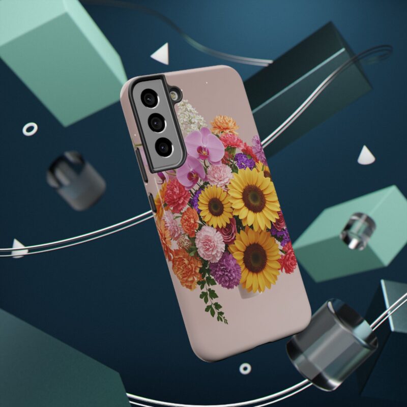 Floral Impact-Resistant Phone Case - Vibrant Sunflowers & Orchids - Image 58