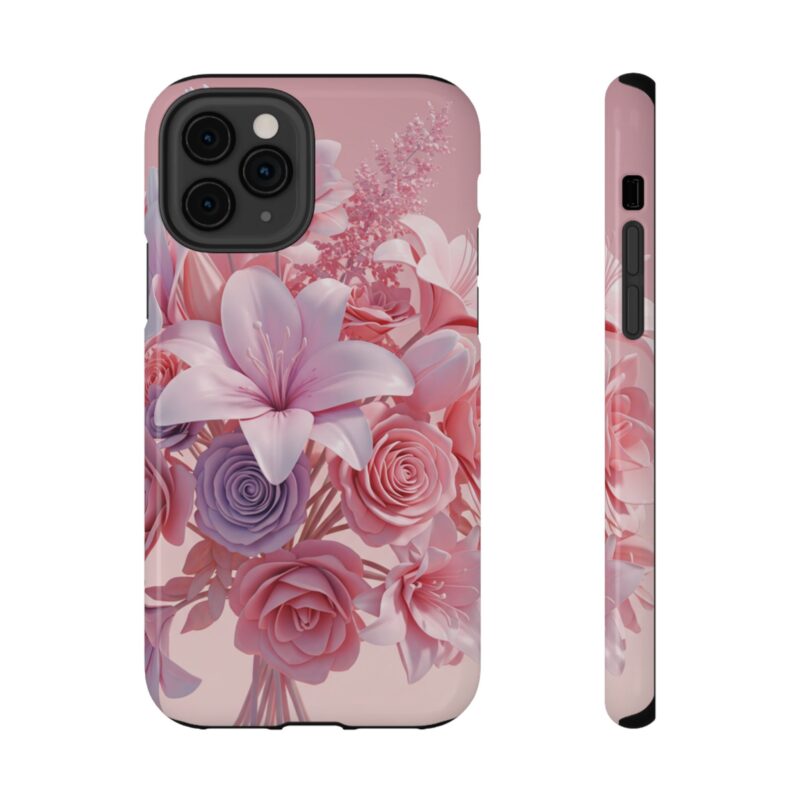 Floral Impact-Resistant Phone Case - Vibrant Pink Flower Design - Image 33