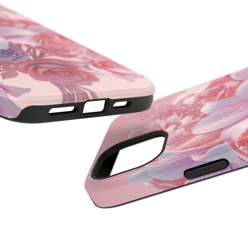 Floral Impact-Resistant Phone Case - Vibrant Pink Flower Design - Image 119