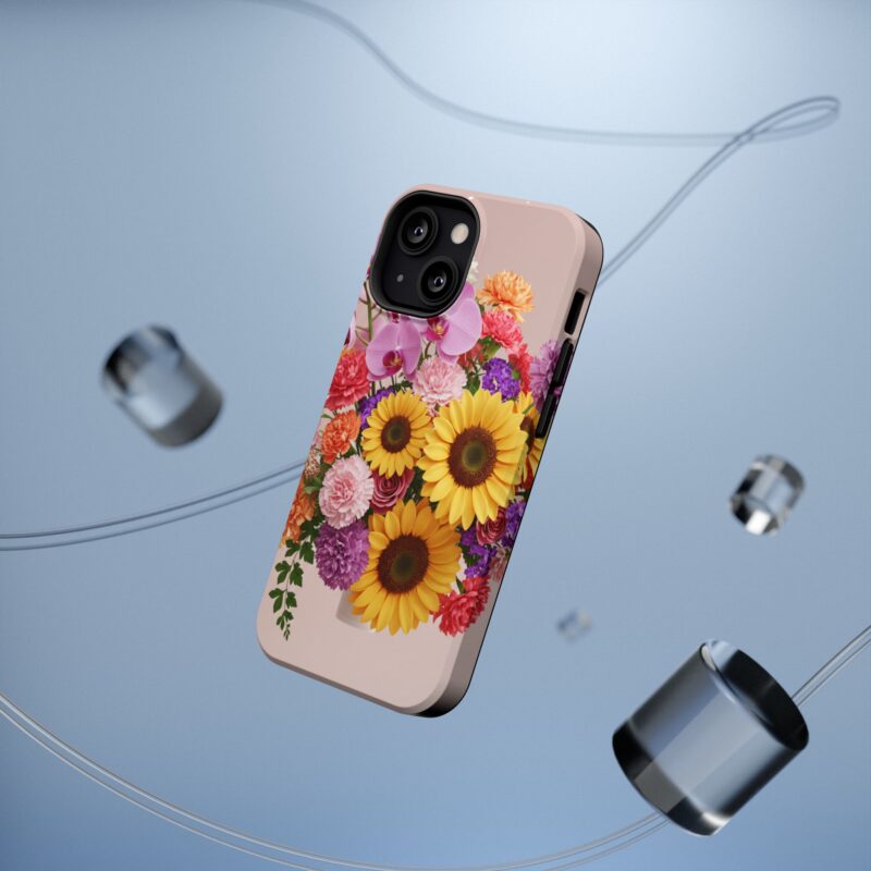 Floral Impact-Resistant Phone Case - Vibrant Sunflowers & Orchids - Image 12