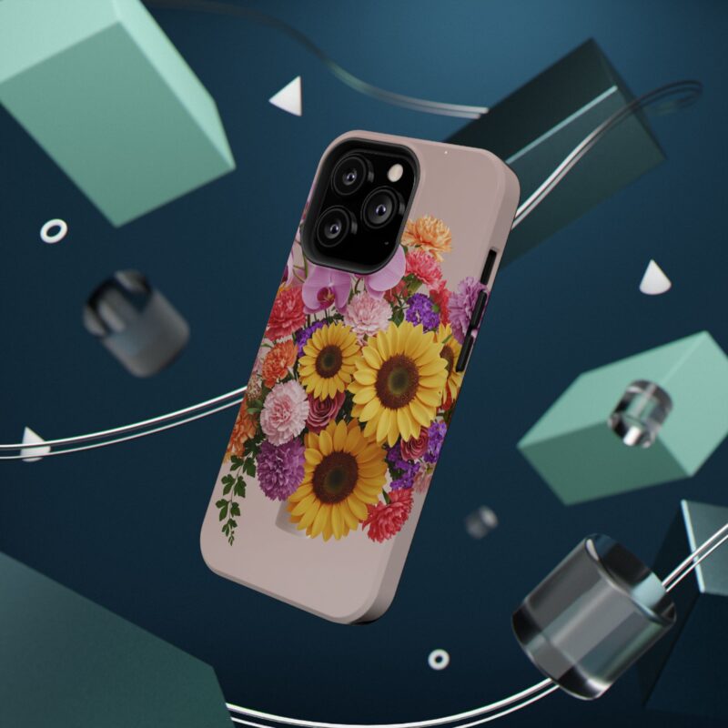 Floral Impact-Resistant Phone Case - Vibrant Sunflowers & Orchids - Image 14