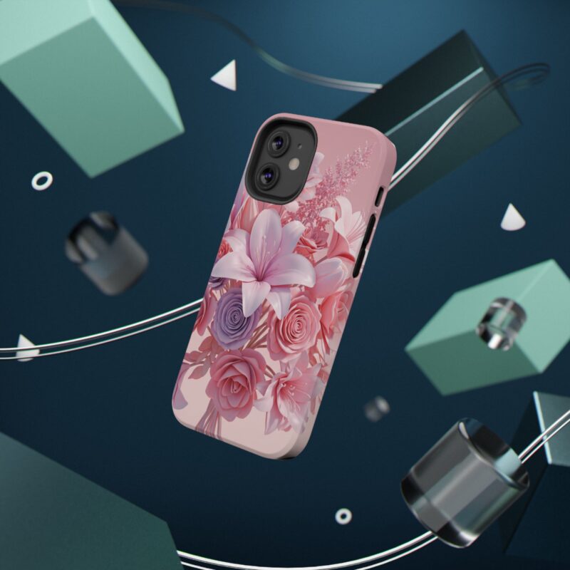 Floral Impact-Resistant Phone Case - Vibrant Pink Flower Design - Image 42