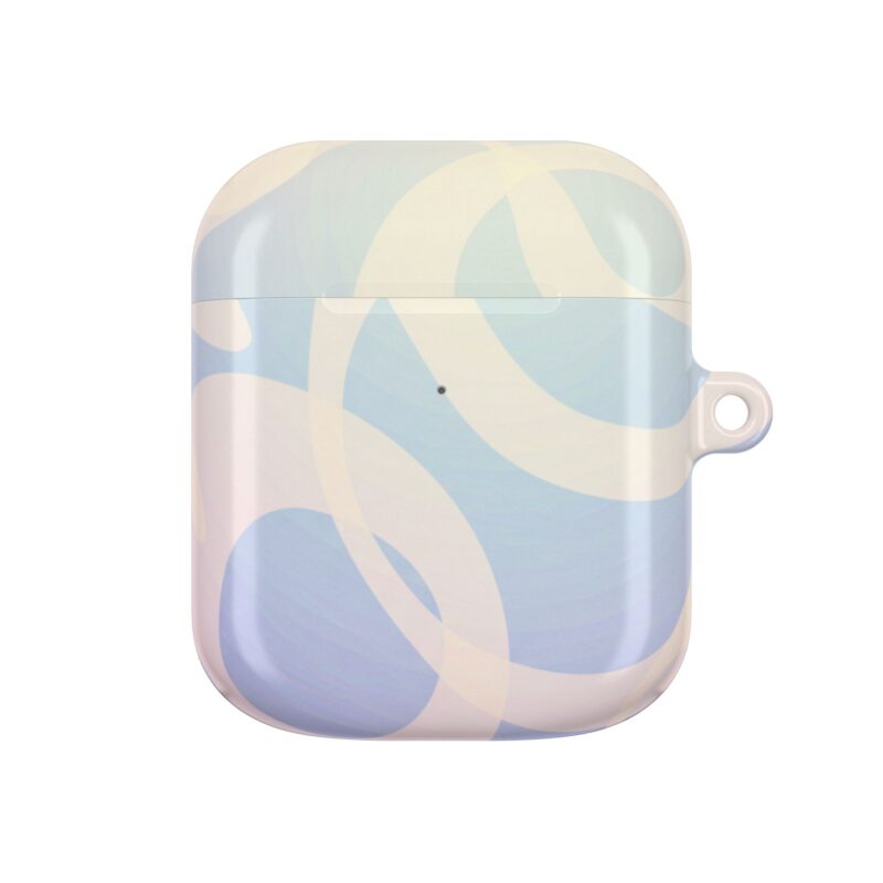 AirPod Case with Wave Design, Blue AirPods Sleeve, Cute Earbud Cover, Gift for Music Lovers, Trendy Accessories - Image 13