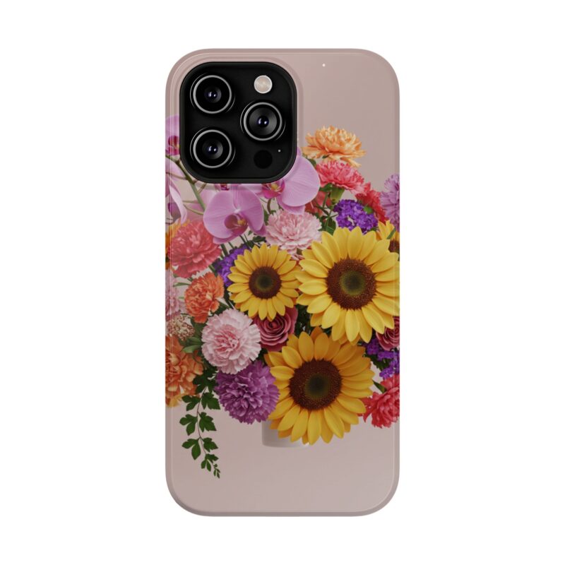 Floral Impact-Resistant Phone Case - Vibrant Sunflowers & Orchids - Image 121