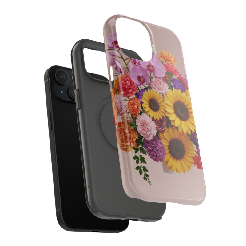 Floral Impact-Resistant Phone Case - Vibrant Sunflowers & Orchids - Image 68