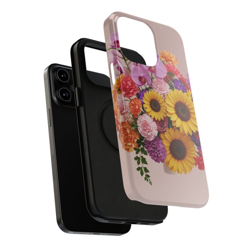 Floral Impact-Resistant Phone Case - Vibrant Sunflowers & Orchids - Image 124